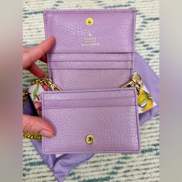 SOLD GUCCI Limited Edition Lavender Floral Feminine Wallet - Picture 11 of 16
